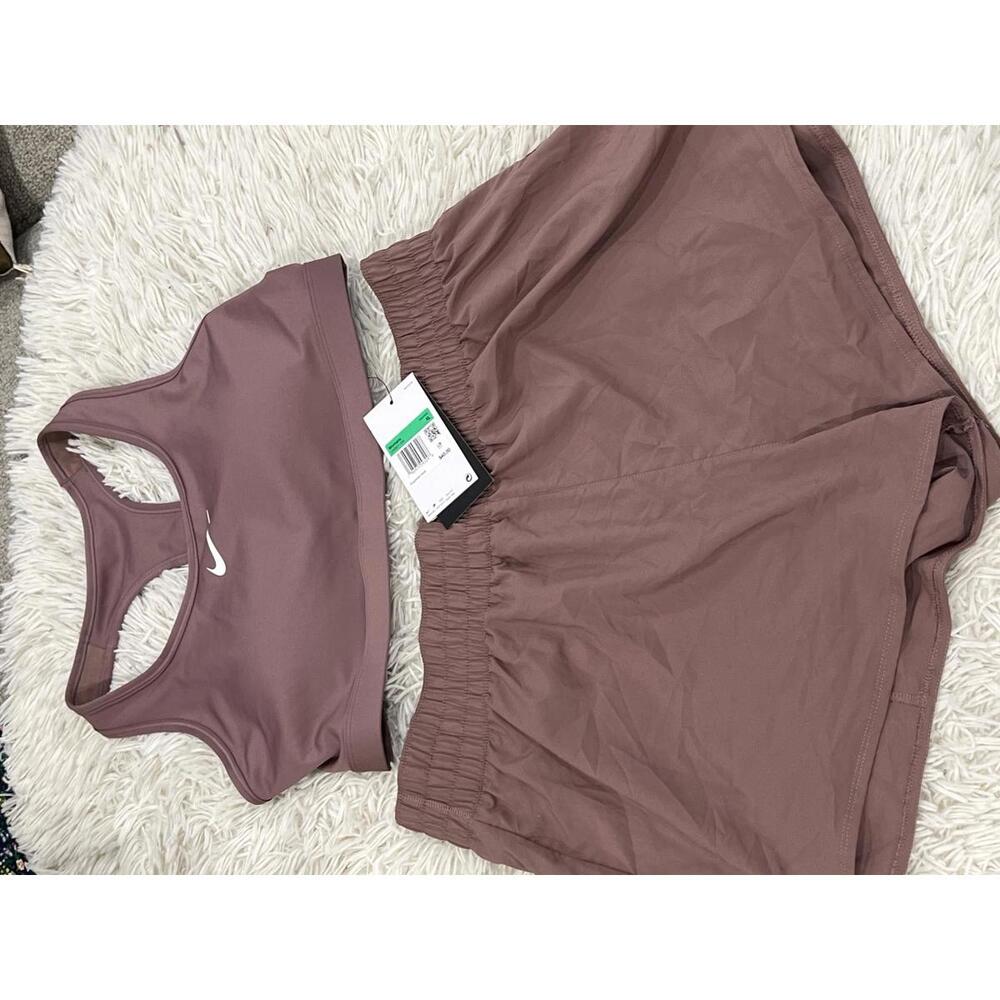 nike sports bra and short set